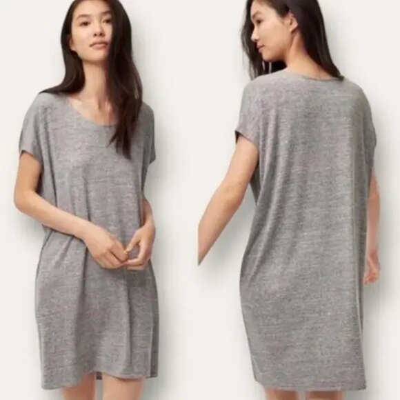 Aritzia Wilfred Free Lorelei Gray Dress - Picture 4 of 5